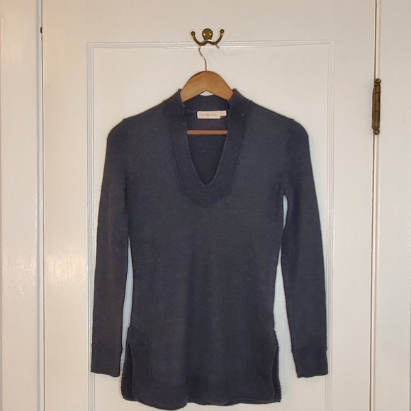 Tory Burch Merino Wool Tunic – Size XS – Dark Grey - Picture 1 of 6